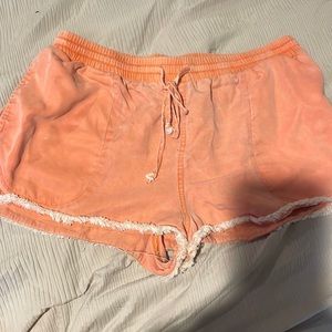 orange shorts urban outfitters